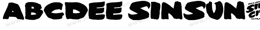 ABCDEE SinSun字体转换
